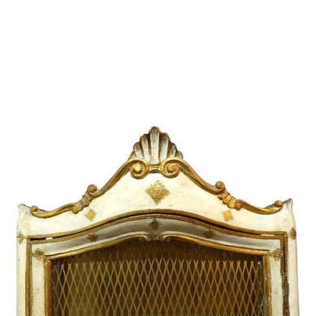 1960s Italian Franco Tacchi Vitrine on 3 Drawer Base With Gilt Trim For Sale - Image 4 of 15