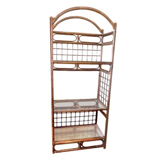 Chippendale Style 3 Tier Arched Bent Wood Étagère For Sale