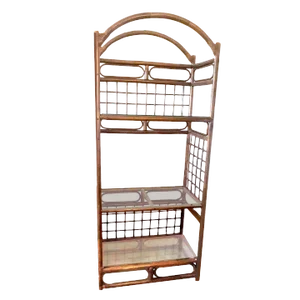 Chippendale Style 3 Tier Arched Bent Wood Étagère