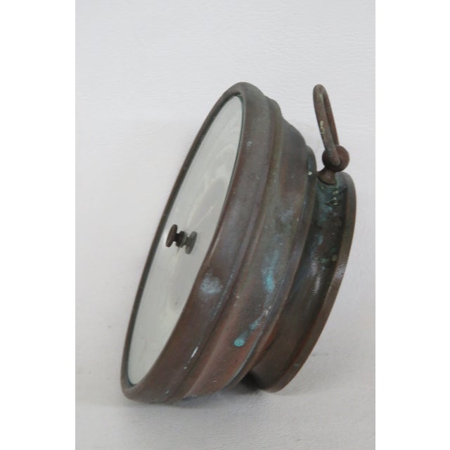 Early 20th Century German Aneroid Barometer Centigrade Fahrenheit Metal Hanging Weather Dial 4489b For Sale - Image 5 of 15