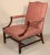 A very handsome Georgian Gainsborough mahogany armchair featuring beautiful Fortuny fabric. Fortuny fabric is known for...