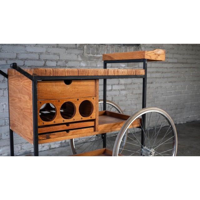 1960s Vintage Mid-Century Arthur Umanoff for David Morgan Bar Cart For Sale - Image 5 of 18