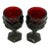 Vintage Avon 1876 Cape Cod Ruby Red Collection 4 1/2” Wine Glasses - A Pair For Sale