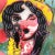 2020s Love Hurt - Colorful Figurative Pin Up Cowgirl Western Mixed Media Original Artwork by Jesse Black For Sale - Image 5 of 6