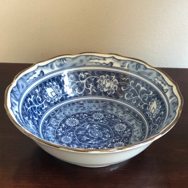 Japanese Vintage Japanese Decorative Porcelain Bowl For Sale - Image 3 of 11