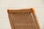 Mid-Century Modern Yugoslavian Woven Rocking Chair & Folding Ottoman | Circa 1960s For Sale - Image 13 of 18