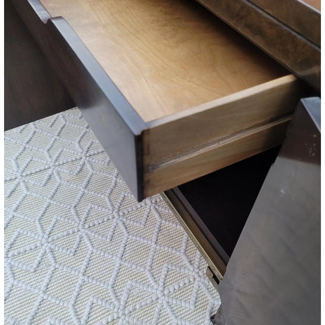 Brown Mid 20th Century Mastercraft Amboyna Burl Wood Credenza by William Doezema For Sale - Image 8 of 10