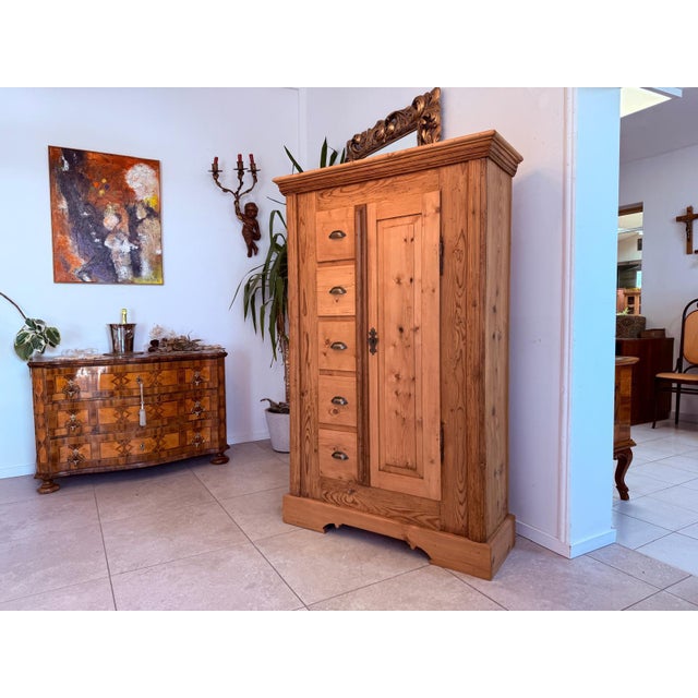 Antique Baroque Farmhouse Cupboard For Sale - Image 12 of 12