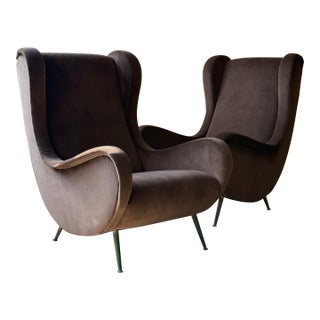 Pair of 1950s Senior Chairs Attributed to Marco Zanuso For Sale