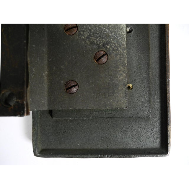 Brown Large Brutalist Bronze Pull Handles with Letter Slot and Doorbell from Alpan, Germany, 1970s, Set of 3 For Sale - Image 8 of 18