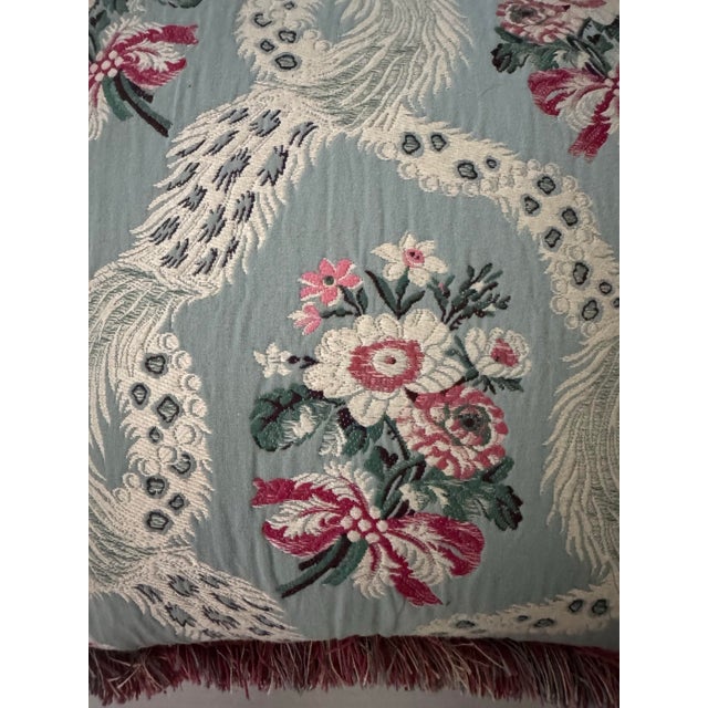 Custom Floral With Ribbons Pillow For Sale In New York - Image 6 of 6