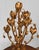 1970s Vintage 32" Italian Hollywood Regency Gold Tulip Table Lamp For Sale - Image 5 of 8