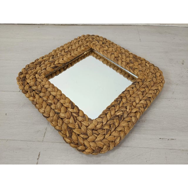 Vintage Rope Mirror by Adrien Audoux & Frida Minet, 1970s For Sale - Image 6 of 12
