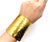 Chanel Chanel Vintage Rare Gold Plated CCs Thick Cuff Bracelet For Sale - Image 4 of 6