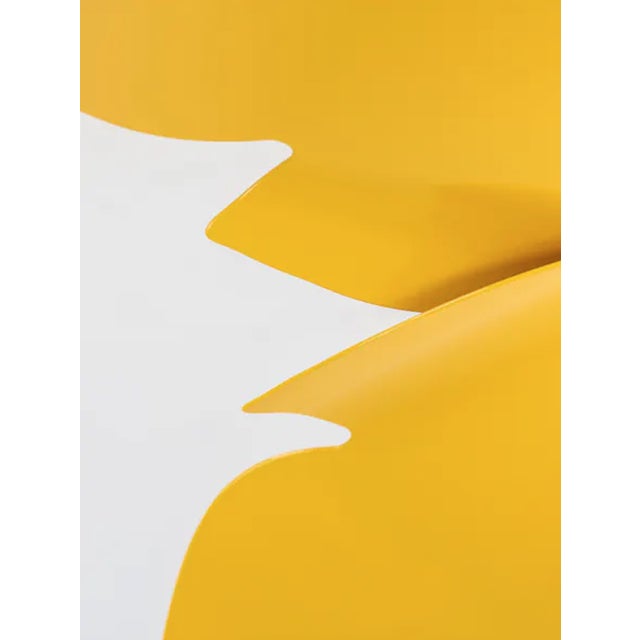 Abstract Urban Electric "Walska" Pendant Lamp - Custom Yellow Finish For Sale - Image 3 of 6