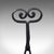Black Pair of Antique Fire Tool Rests, French, Andirons, Art Nouveau, Victorian, 1900 For Sale - Image 8 of 10