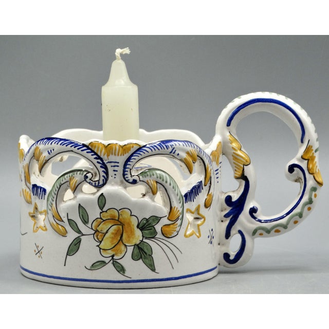 French Provincial Vintage French 'Go to Bed' Candle Holder For Sale - Image 3 of 11