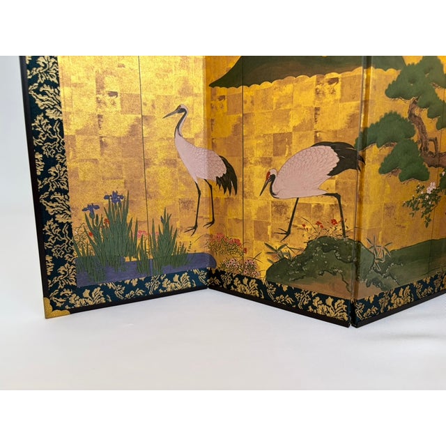 Vintage Japanese Miniature Table Screen For Sale - Image 4 of 10