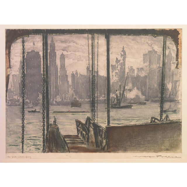 Signed lower right, 'Max Pollak' (American, 1886-1970) with number and limitation, lower center, '54/150' and titled,...