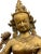 Vintage Large Bronze Buddhist Statue of Seated Bodhisattva Tara For Sale - Image 4 of 11