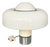 Italian Space Age White Metal and Acrylic Glass Brumbury Table Lamp attributed to Luigi Massoni for Guzzini, 1970s For Sale