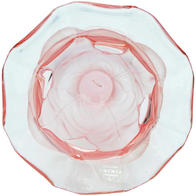 Vintage Textured Pink Vase For Sale - Image 4 of 7