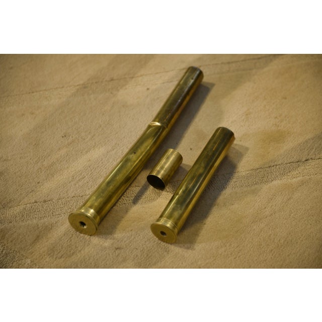 Vintage Brass and Wood Astronomical Telescope, 1930s For Sale - Image 14 of 15