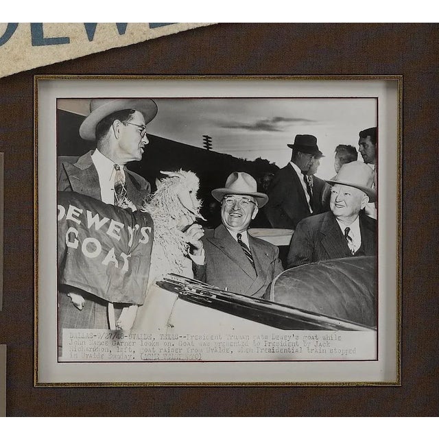 1940s Thomas Dewey & Harry Truman 1948 Presidential Election Campaign Collage For Sale - Image 5 of 8