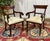 Set of 2 armchairs and 6 English mahogany chairs from the 1950s in Victorian style - chair W50cm D52cm H88cm AH48cm -...