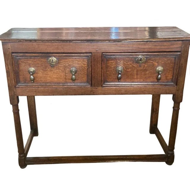 George I entry table made in England in the early 1700s using oak and pegged construction. This is a beautiful and old...