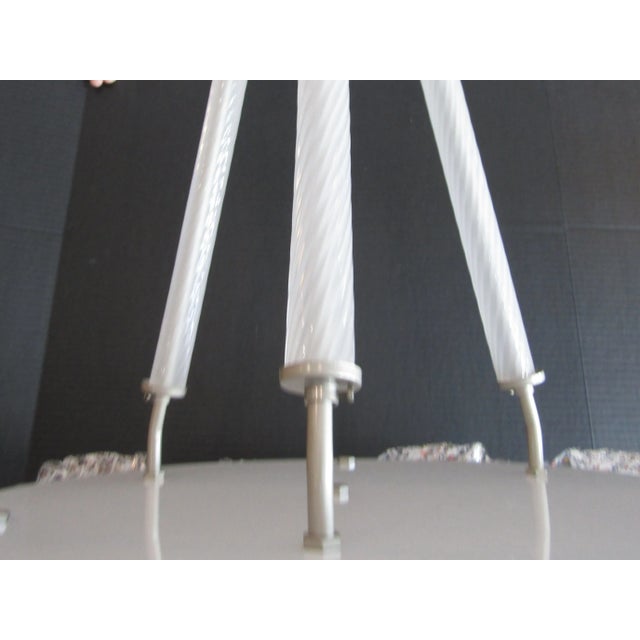 Large Vintage Italian Murano Glass Multi-Colored Murrine Leaf Chandelier For Sale - Image 4 of 18