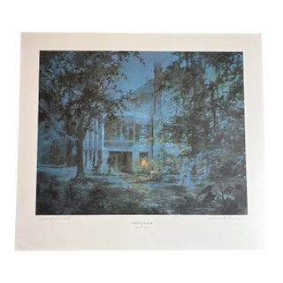 ‘Ghostly Manor’ by Robert M. Rucker Print - Signed Print For Sale
