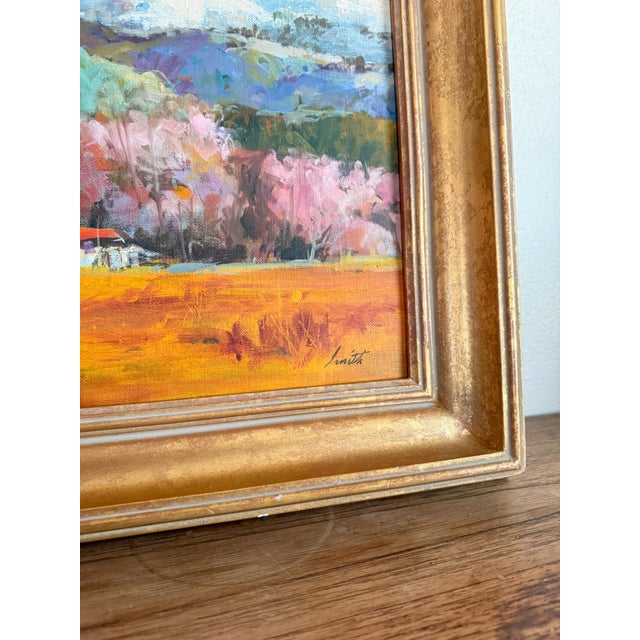 Mid 20th Century Original Impressionist Landscape Oil Painting For Sale - Image 5 of 16