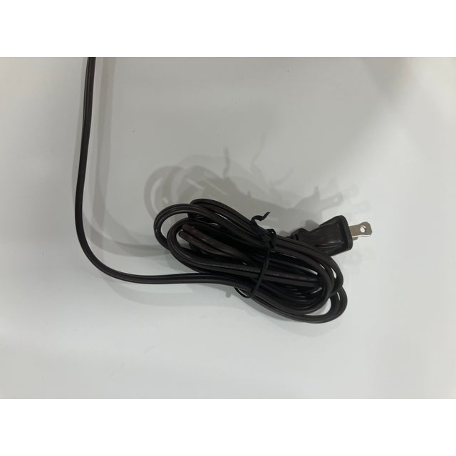 Blush Antique Reverse Painted Glass Lamp For Sale - Image 8 of 13