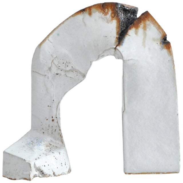 White Stoneware Sculpture by Ole Bjørn Krüger from Own Studio, Denmark, 1960s For Sale