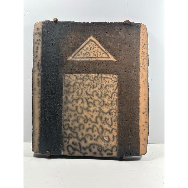 Late 20th Century A Fine Contemporary Stoneware Wall Relief by Theodora Chorafas. For Sale - Image 5 of 12