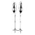 Set of Two Early 20th Century Spanish Revival Metal Floor Lamps For Sale