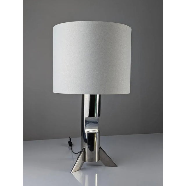 Steel Table Sculpture Lamp For Sale - Image 9 of 9