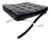 Vintage Barcelona Style Ottoman in the Manner of Mies Van Der Rohe – Black Leather & Chrome For Sale