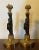 Metal Antique French Empire Gilt Bronze Candlesticks in the Manner of Thomas Hope 1810- a Pair For Sale - Image 7 of 13