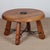 Round Coffee Table in Oak and Wrought Iron, 1950 For Sale - Image 10 of 10