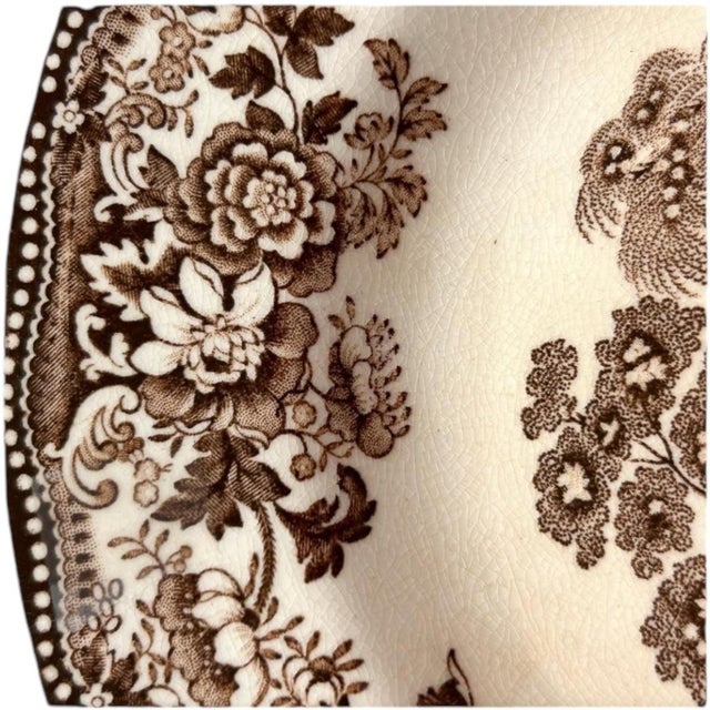 Mid 20th Century Vintage Royal Staffordshire “Tonquin” English Soup Dessert Bowls- Set of 4 For Sale - Image 5 of 6