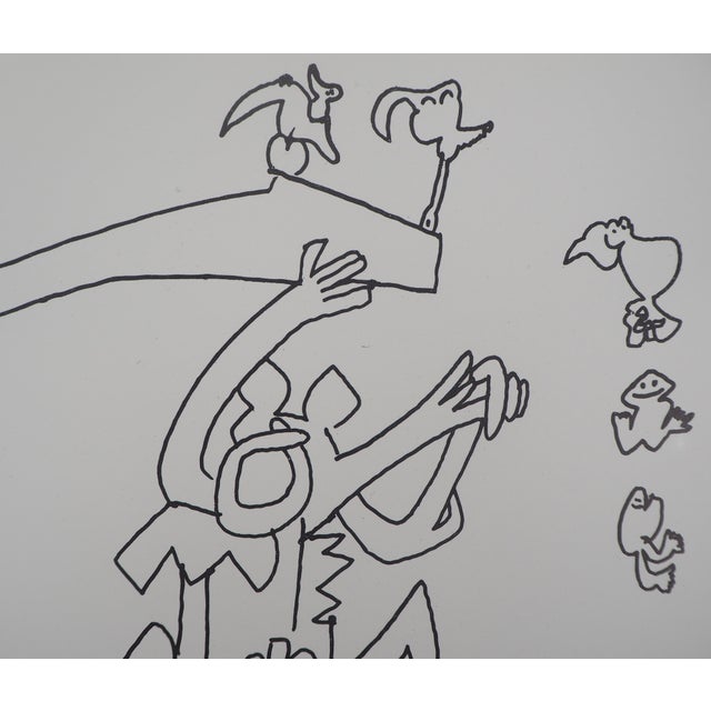 Roberto Matta, Joyful Characters, 1976, Original Lithograph For Sale - Image 4 of 6