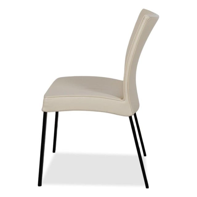 Times Chairs in Cream Leather from Wittmann, Set of 4 For Sale - Image 18 of 18