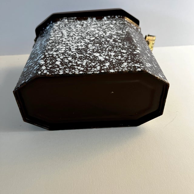 Metal 1920 French Enamel Lunch Carrier For Sale - Image 7 of 8