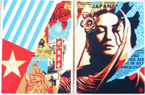 Shepard Fairey (Obey), Welcome Visitor, 2017, Screenprint