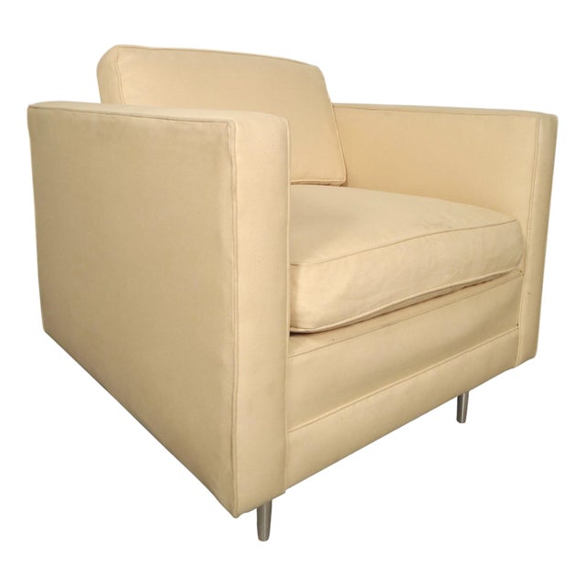 Mid 20th Century Large Armchair Attributed to Dunbar For Sale