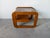 1970s Mid-Century Modern Lou Hodges Oak & Smoked Glass Top Side Table For Sale - Image 4 of 12