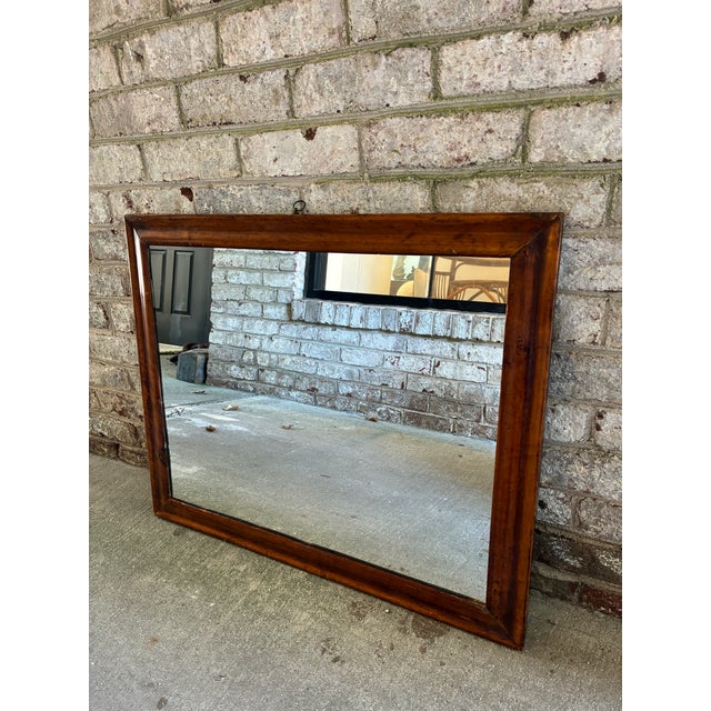 American Vintage Wooden Mirror For Sale - Image 3 of 14