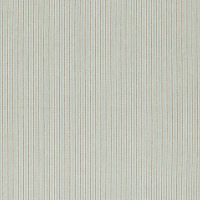 Contemporary Sample - Schumacher Rain Shadow Stripe Fabric in Moonstone For Sale - Image 3 of 3